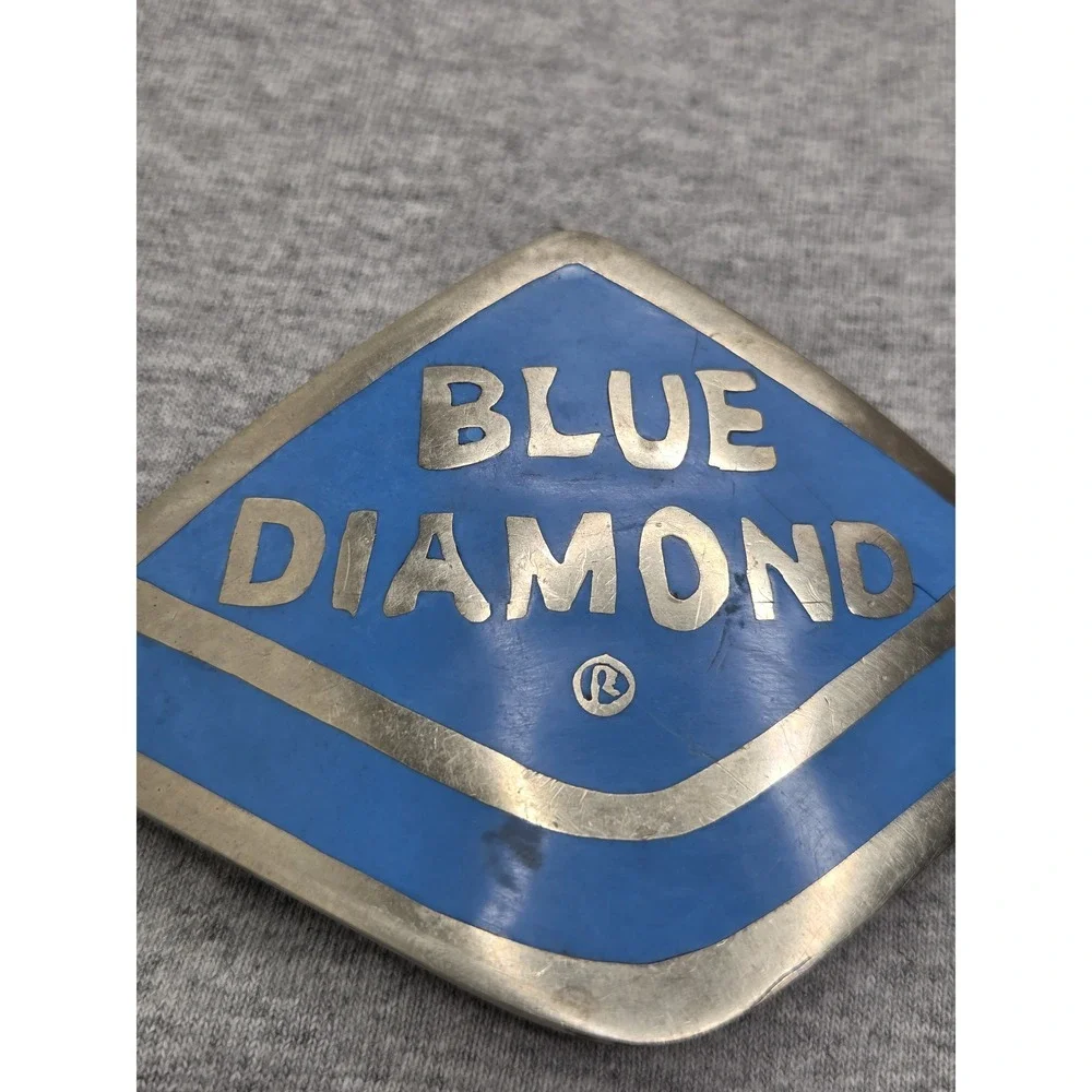 Handmade Blue Diamond Almond Growers One of a Kind Belt Buckle